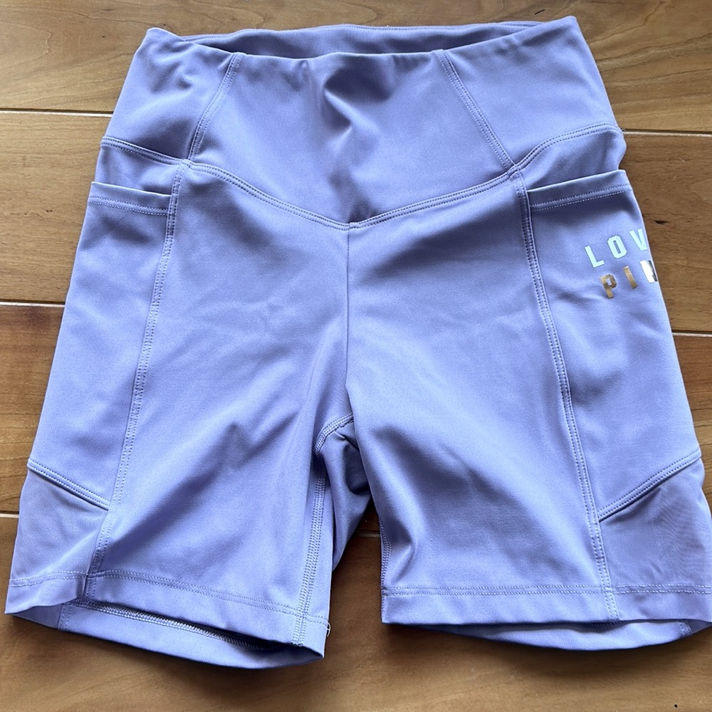 PINK biker shorts. Size small. Great condition.